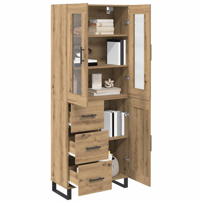 Highboard 2 pcs Artisan Oak 69.5 x 34 x 180 cm Engineered Wood