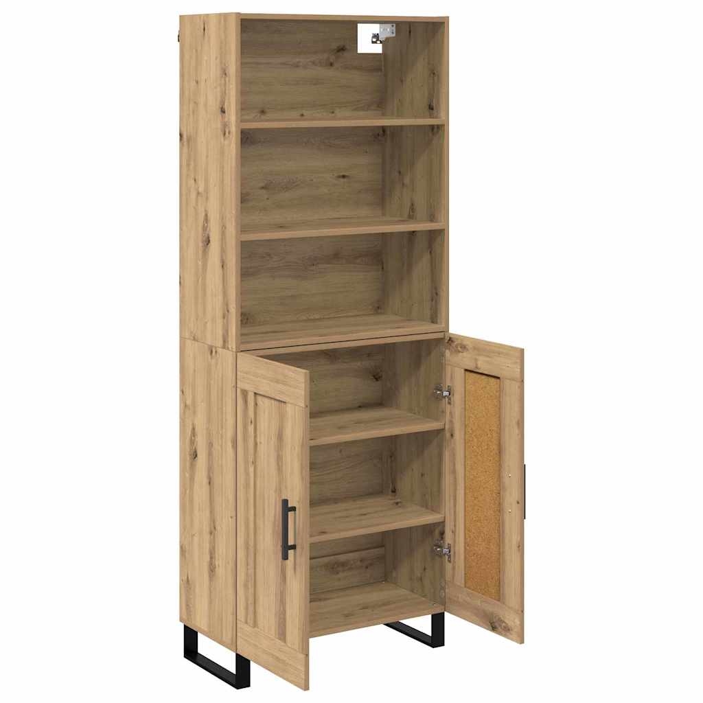Highboard 2 pcs Artisan Oak 69.5 x 34 x 180 cm