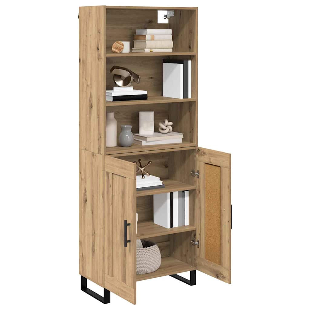 Highboard 2 pcs Artisan Oak 69.5 x 34 x 180 cm