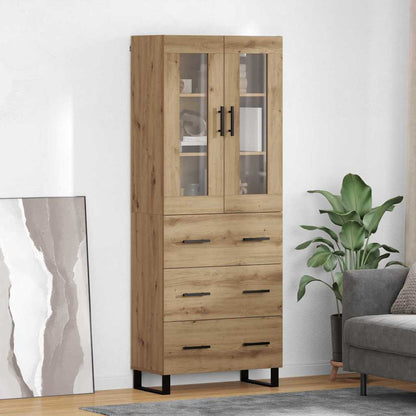 Highboard 2 pcs Artisan Oak 69.5 x 34 x 180 cm Engineered Wood