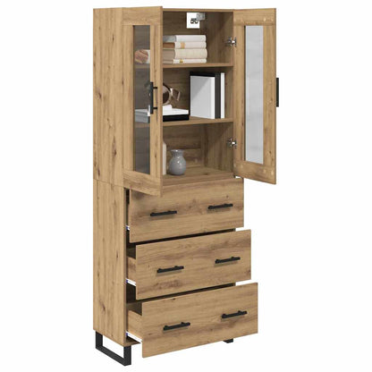 Highboard 2 pcs Artisan Oak 69.5 x 34 x 180 cm Engineered Wood