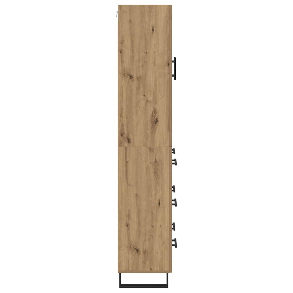 Highboard 2 pcs Artisan Oak 69.5 x 34 x 180 cm Engineered Wood