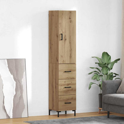 Highboard Artisan Oak 34.5 x 34 x 180 cm Engineered Wood