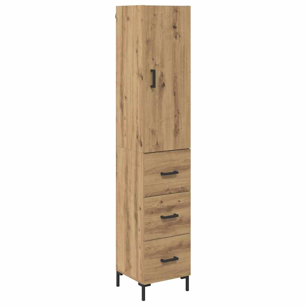Highboard Artisan Oak 34.5 x 34 x 180 cm Engineered Wood