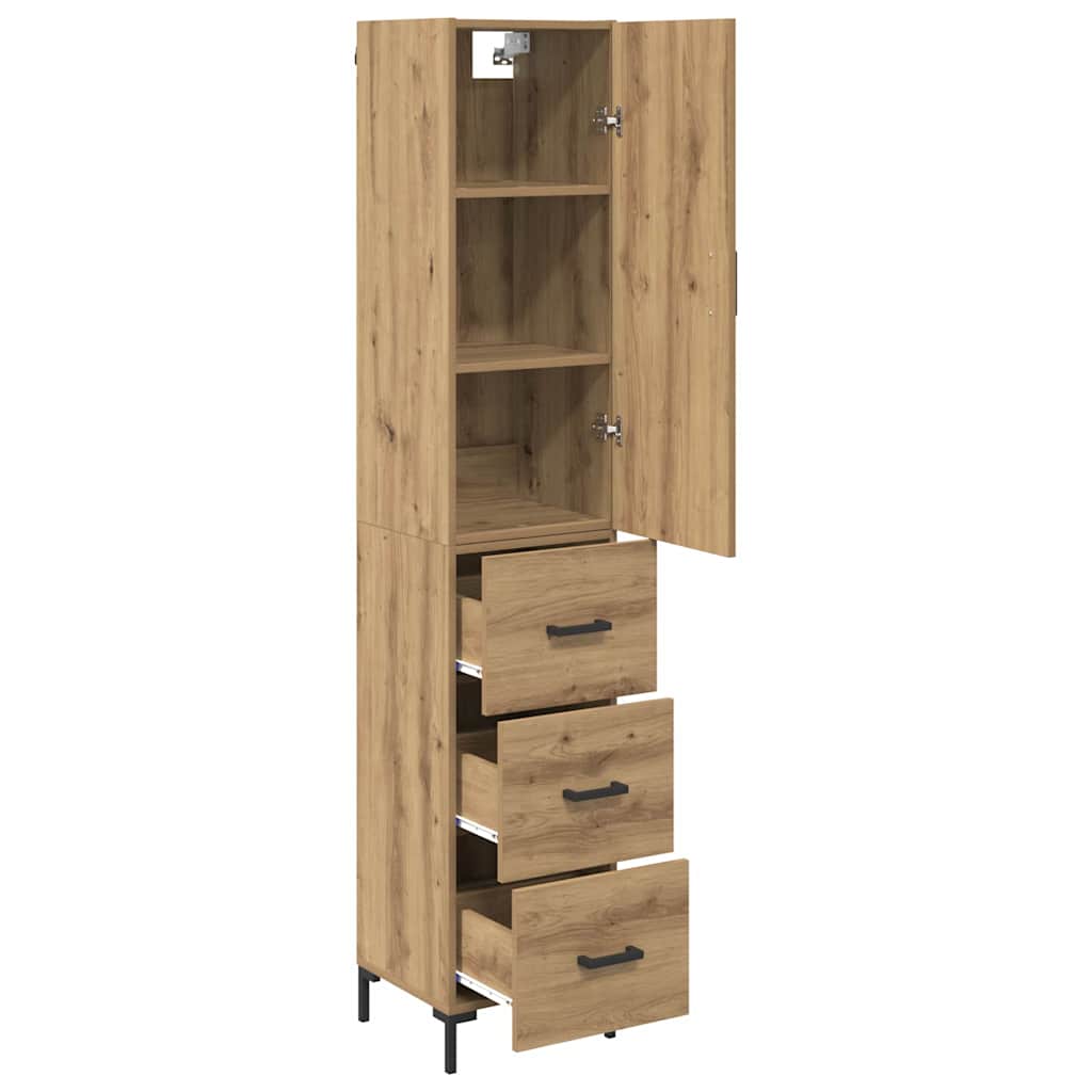 Highboard Artisan Oak 34.5 x 34 x 180 cm Engineered Wood