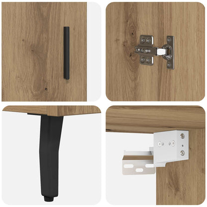 Highboard 2 pcs Artisan Oak 69.5 x 32.5 x 180 cm