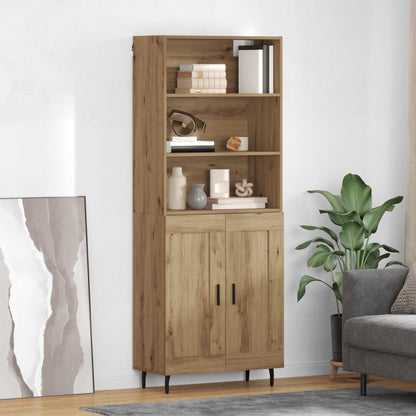 Highboard 2 pcs Artisan Oak 69.5 x 32.5 x 180 cm