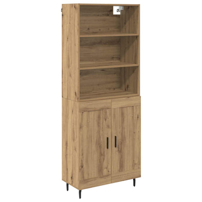 Highboard 2 pcs Artisan Oak 69.5 x 32.5 x 180 cm