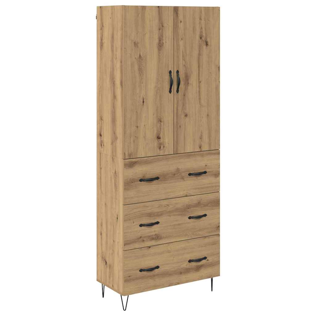 Highboard 2 pcs Artisan Oak 69.5 x 34 x 180 cm Engineered Wood