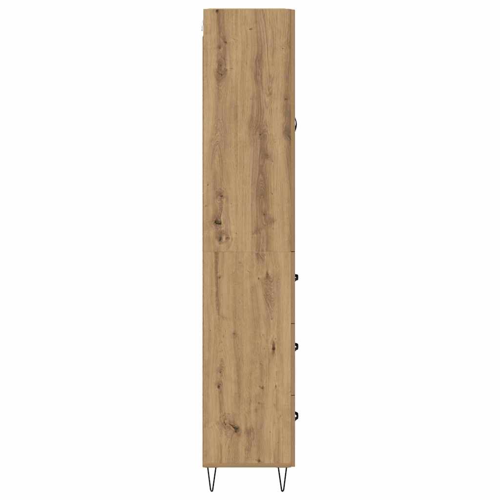 Highboard 2 pcs Artisan Oak 69.5 x 34 x 180 cm Engineered Wood