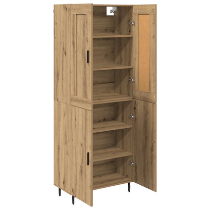 Highboard 2 pcs Artisan Oak 69.5 x 34 x 180 cm Engineered Wood