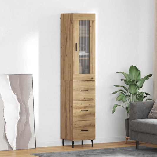 Highboard Artisan Oak 34.5 x 34 x 180 cm Engineered Wood