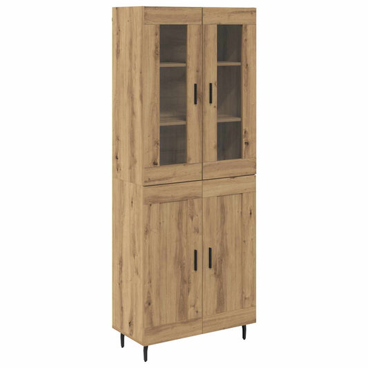 Highboard 2 pcs Artisan Oak 69.5 x 34 x 180 cm Engineered Wood