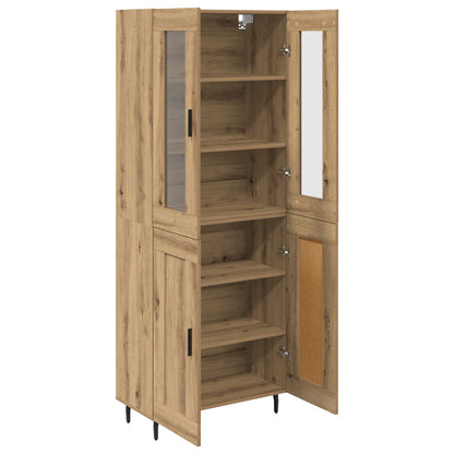 Highboard 2 pcs Artisan Oak 69.5 x 34 x 180 cm Engineered Wood