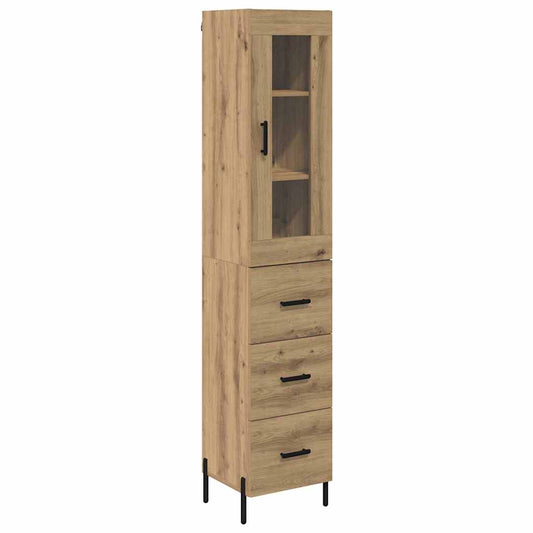 Highboard Artisan Oak 34.5 x 34 x 180 cm Engineered Wood