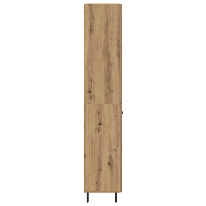 Highboard 2 pcs Artisan Oak 69.5 x 34 x 180 cm Engineered Wood