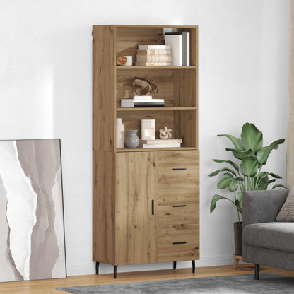 Highboard 2 pcs Artisan Oak 69.5 x 32.5 x 180 cm