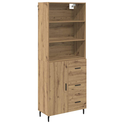 Highboard 2 pcs Artisan Oak 69.5 x 32.5 x 180 cm