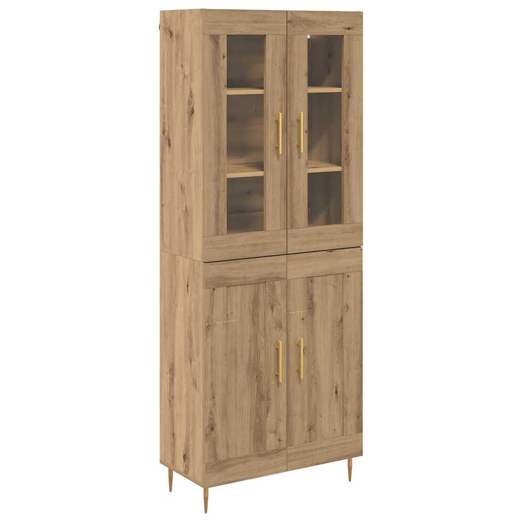 Highboard 2 pcs Artisan Oak 69.5 x 34 x 180 cm Engineered Wood