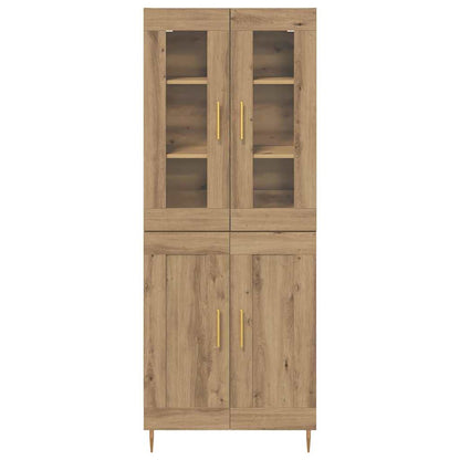 Highboard 2 pcs Artisan Oak 69.5 x 34 x 180 cm Engineered Wood