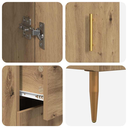 Highboard 2 pcs Artisan Oak 69.5 x 34 x 180 cm Engineered Wood