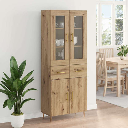 Highboard 2 pcs Artisan Oak 69.5 x 34 x 180 cm Engineered Wood