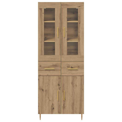 Highboard 2 pcs Artisan Oak 69.5 x 34 x 180 cm Engineered Wood