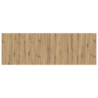 Headboard With Cabinet 3 pcs Artisan Oak Engineered Wood