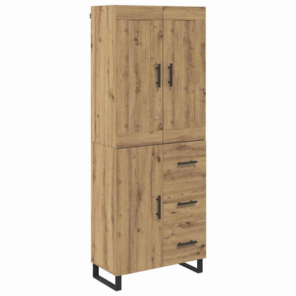 Highboard 2 pcs Artisan Oak 69.5 x 34 x 180 cm Engineered Wood