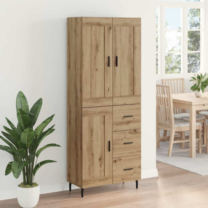 Highboard 2 pcs Artisan Oak 69.5 x 34 x 180 cm Engineered Wood