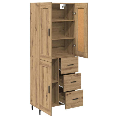 Highboard 2 pcs Artisan Oak 69.5 x 34 x 180 cm Engineered Wood