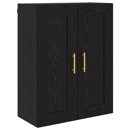 Highboard Black Oak 69.5 x 34 x 180 cm Engineered Wood