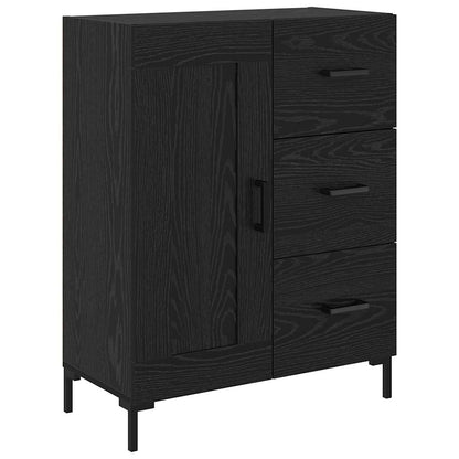 Highboard Black Oak 69.5 x 34 x 180 cm Engineered Wood