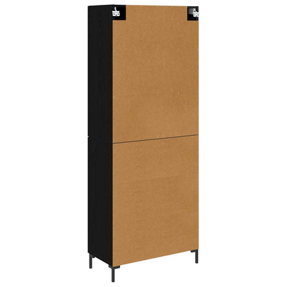 Highboard 2 pcs Black Oak 69.5 x 34 x 180 cm Engineered Wood