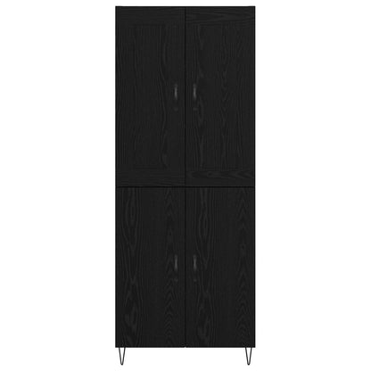 Highboard Black Oak 69.5 x 34 x 180 cm Engineered Wood