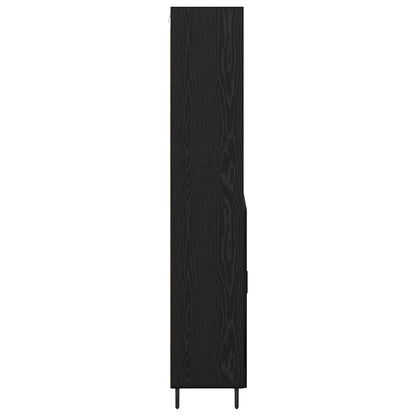 Highboard with Drawer Black Oak 69.5 x 34 x 180 cm