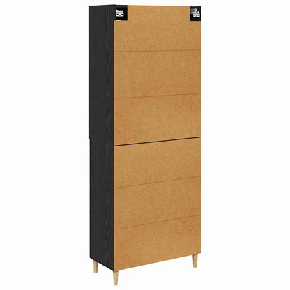 Highboard Black Oak 69.5 x 34 x 180 cm