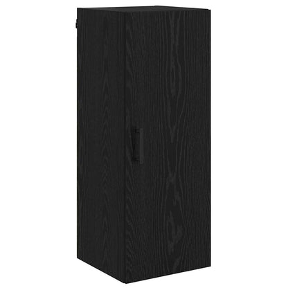 Highboard Black Oak 34.5 x 34 x 180 cm Engineered Wood