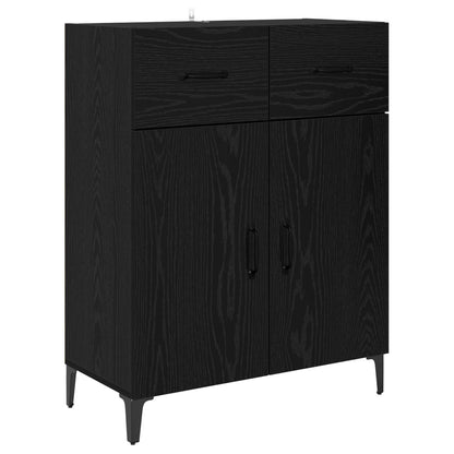 Highboard Black Oak 69.5 x 34 x 180 cm Engineered Wood