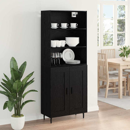 Highboard Black Oak 69.5 x 34 x 180 cm