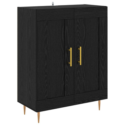 Highboard Black Oak 69.5 x 34 x 180 cm Engineered Wood