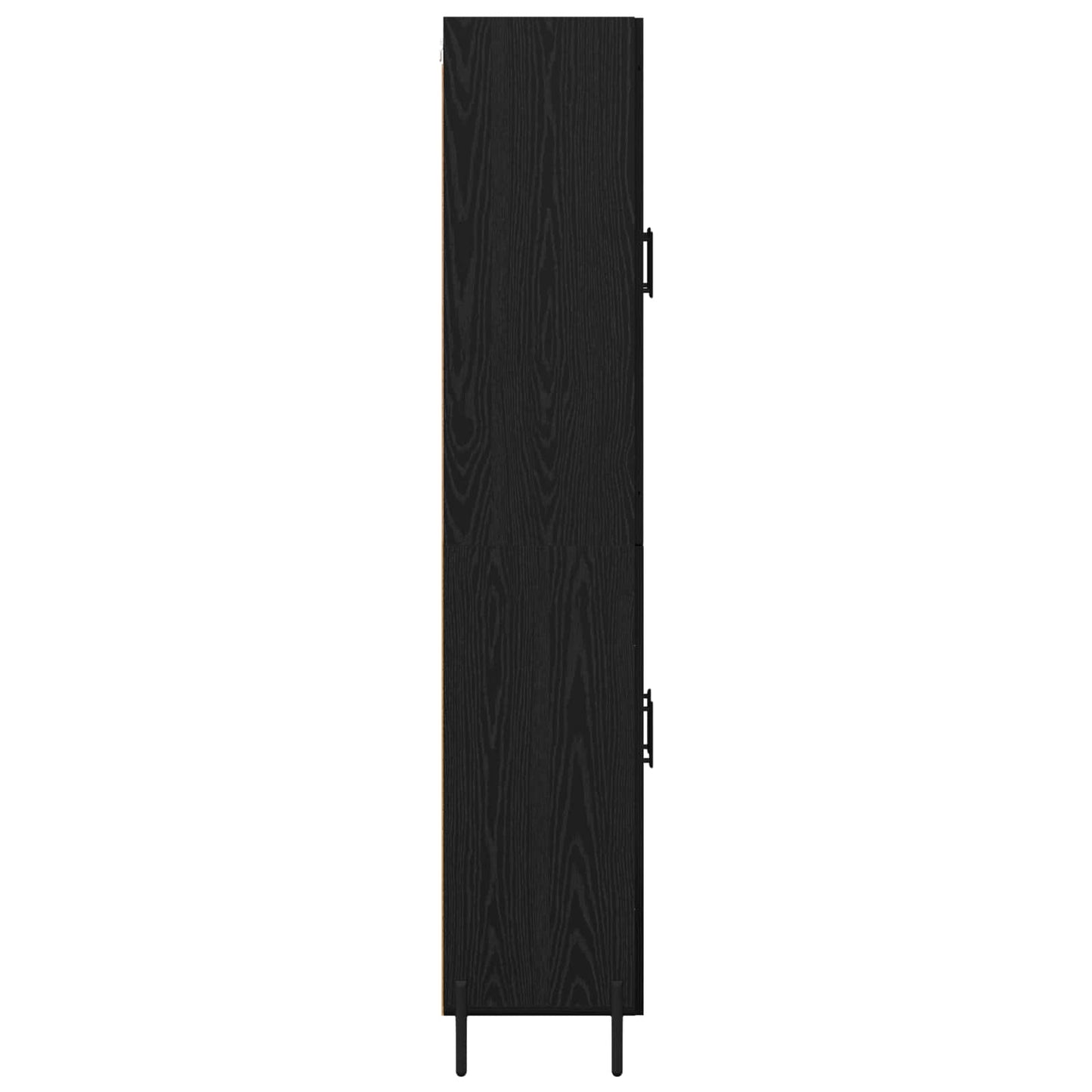 Highboard Black Oak 69.5 x 34 x 180 cm Engineered Wood