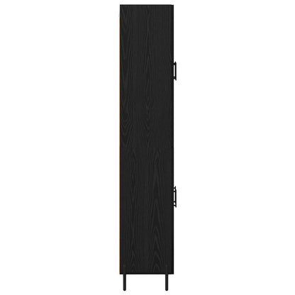 Highboard Black Oak 69.5 x 34 x 180 cm Engineered Wood