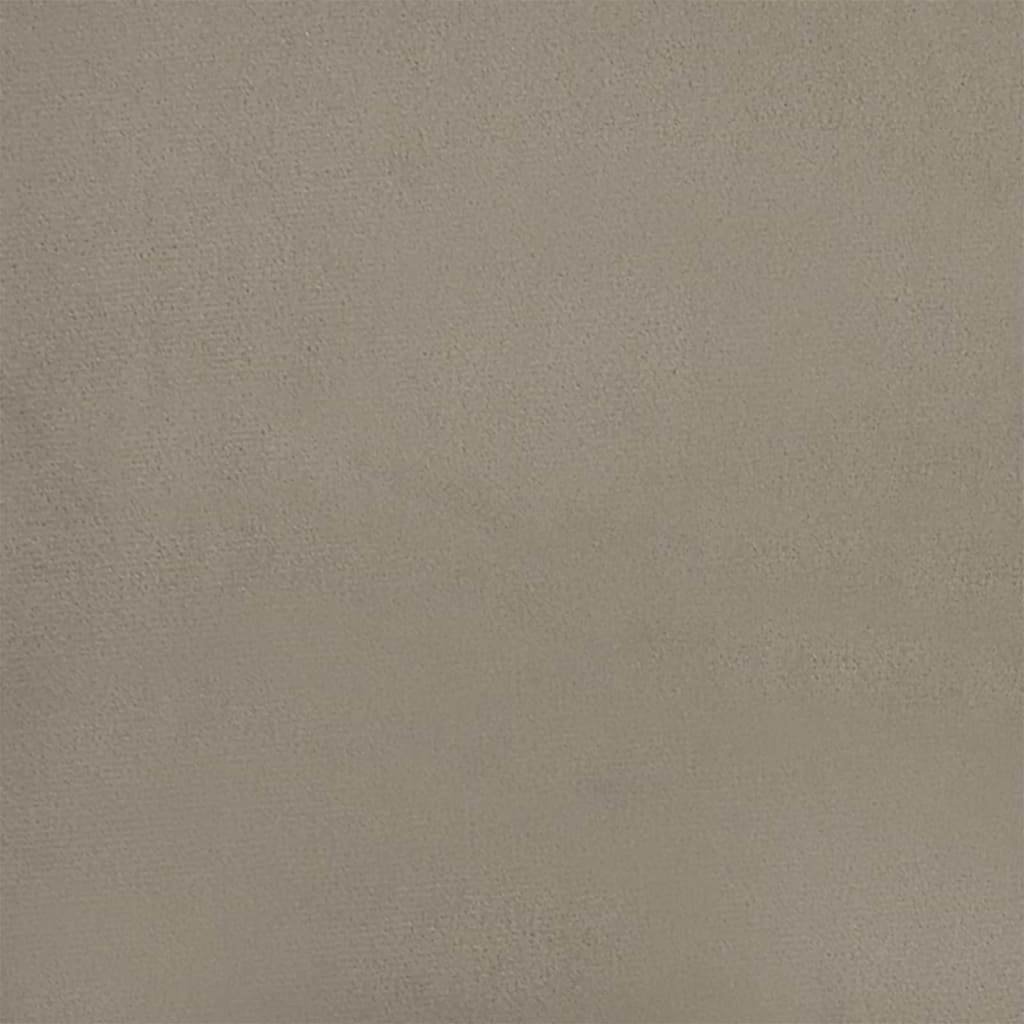 Office Chair with Wheel Light Grey 56 x 61.5 x 72 cm Velvet