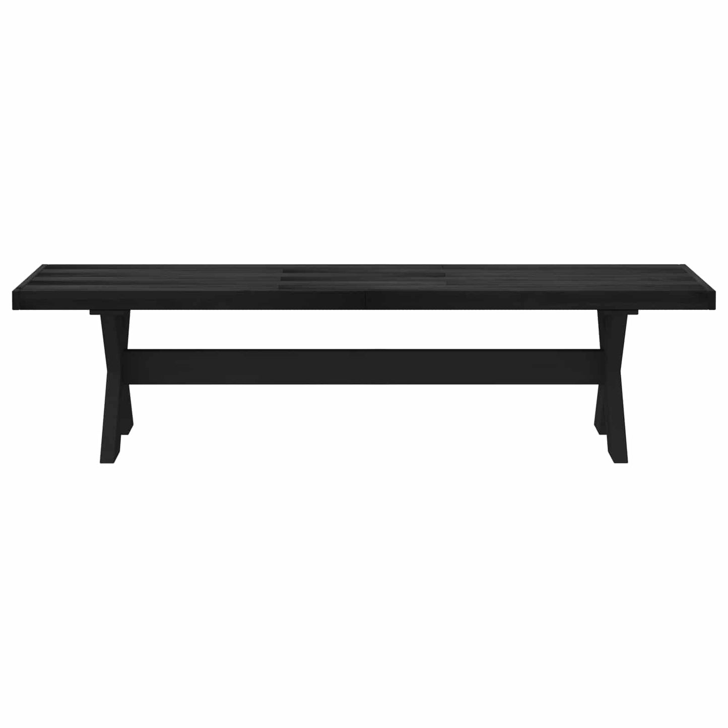 Dining Bench NOAIN 180 x 41 x 45 cm Solid Pine Wood Black