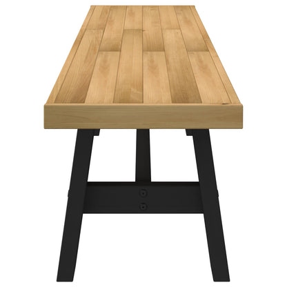 Dining Bench NOAIN 160 x 41 x 45 cm Solid Pine Wood Natural