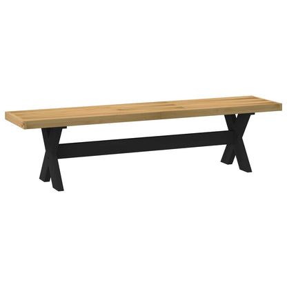 Dining Bench NOAIN 160 x 41 x 45 cm Solid Pine Wood Natural