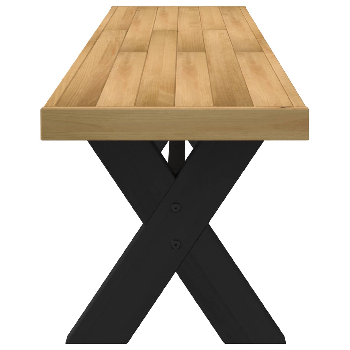 Dining Bench NOAIN 160 x 41 x 45 cm Solid Pine Wood Natural