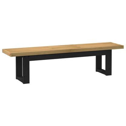 Dining Bench NOAIN 160 x 41 x 45 cm Solid Pine Wood Natural