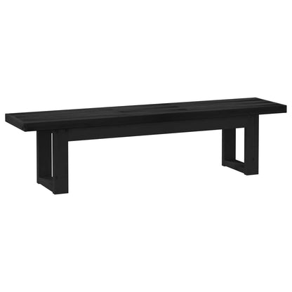 Dining Bench NOAIN 160 x 41 x 45 cm Solid Pine Wood Black